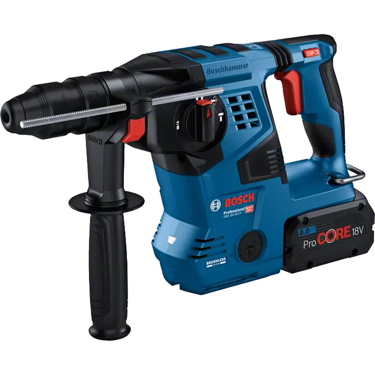 Perforeringshammare BOSCH GBH18V-28CF 2X8AH + GDE18V-16 - 2