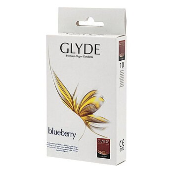 Kondomer Glyde Blåbär 18 cm (10 uds)