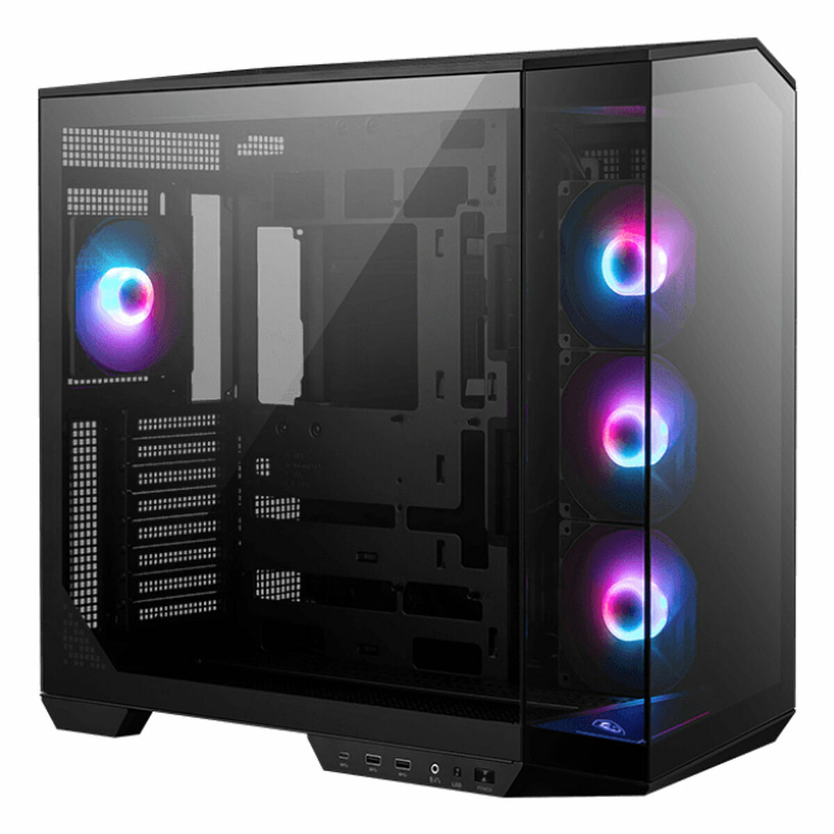 ATX Semitorn MSI MAG PANO 100R PZ Svart Metall