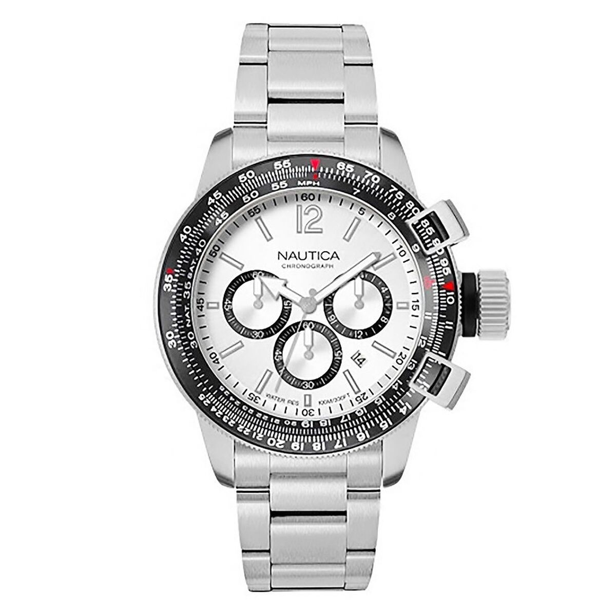 Herrklocka Nautica NAPBFCF04 Silvrig