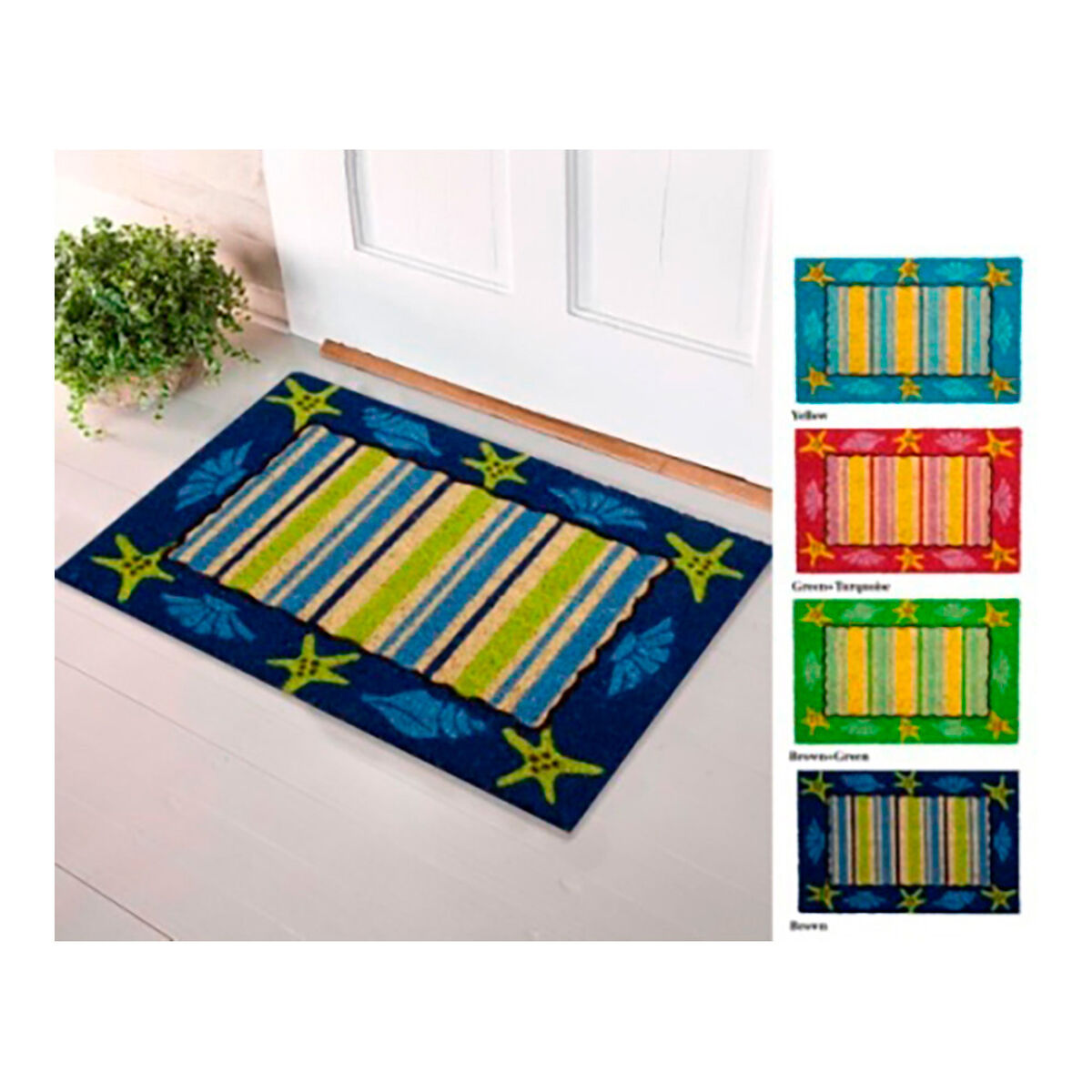Dörrmatta EDM 74770 Multicolour 60 x 40 cm Rektangulär - 4