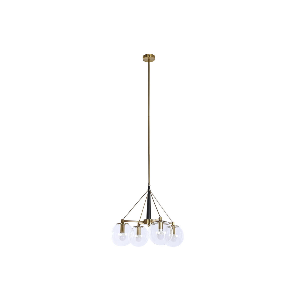 Taklampa DKD Home Decor 50 x 50 x 144 cm Glas Gyllene Metall 50 W - 5