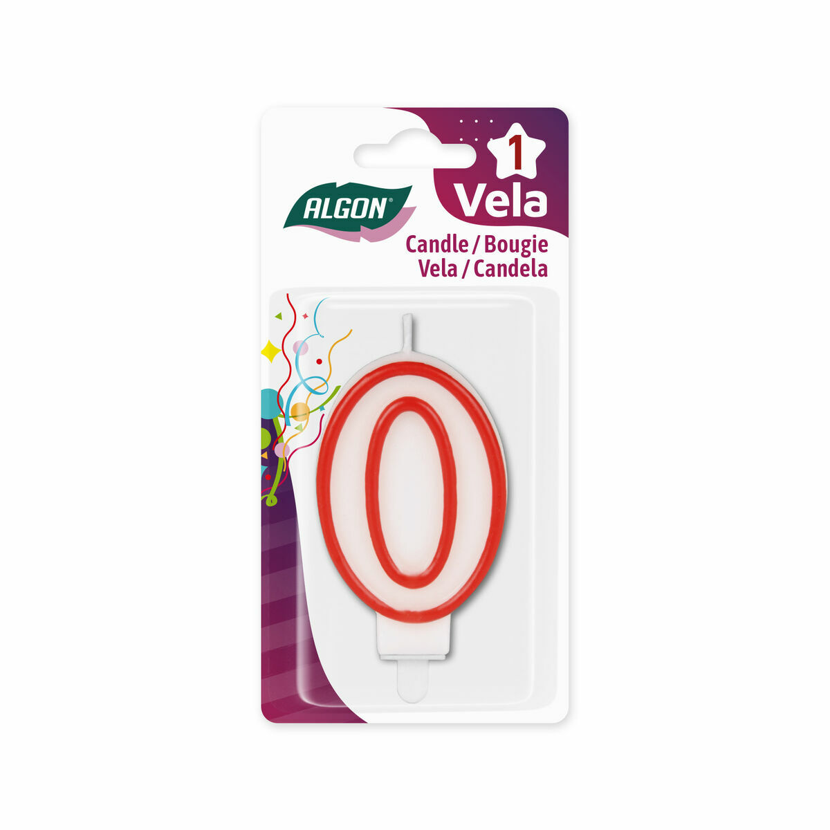 Set med levande ljus Algon Röd (36 antal) - 11