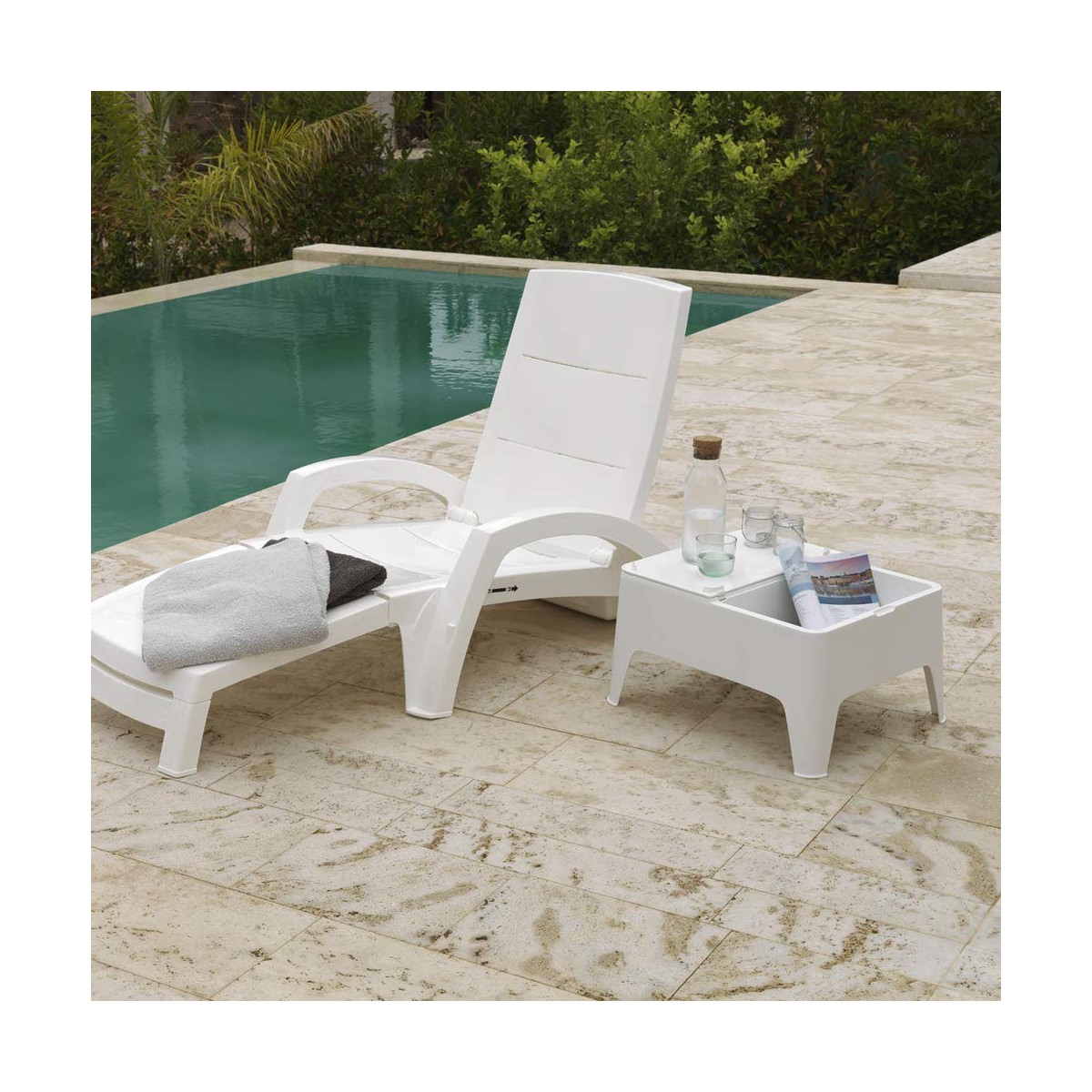 Sidobord SP Berner Alaska Vit Plast 58 x 48 x 30 cm - 2