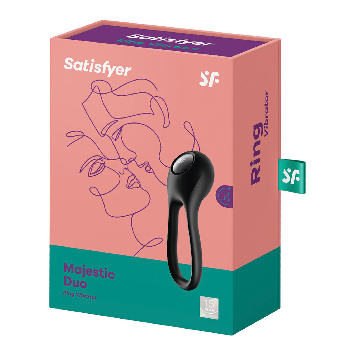 Vibrerande Ring Satisfyer Majestic Duo Svart - 6