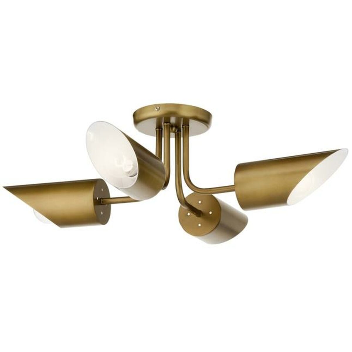 Taklampa DKD Home Decor Gyllene Metall 50 W 70 x 70 x 20 cm - 6