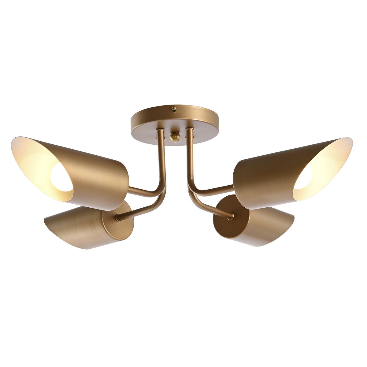 Taklampa DKD Home Decor Gyllene Metall 50 W 70 x 70 x 20 cm - 3