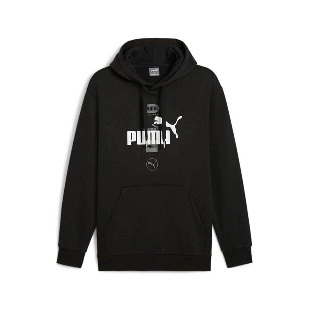Tröja med huva Herr Puma Puma Power Graphic Svart