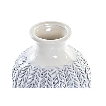 Vas DKD Home Decor Blå Vit Porslin Medelhavs 16 x 16 x 25 cm