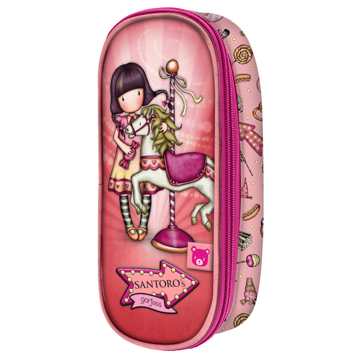 Skolväska Gorjuss Carousel Lax (10 x 23 x 6 cm) - 3