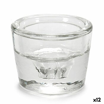 Ljusstakar Gift Decor Transparent Glas 6 x 4,3 x 6 cm (12 antal)