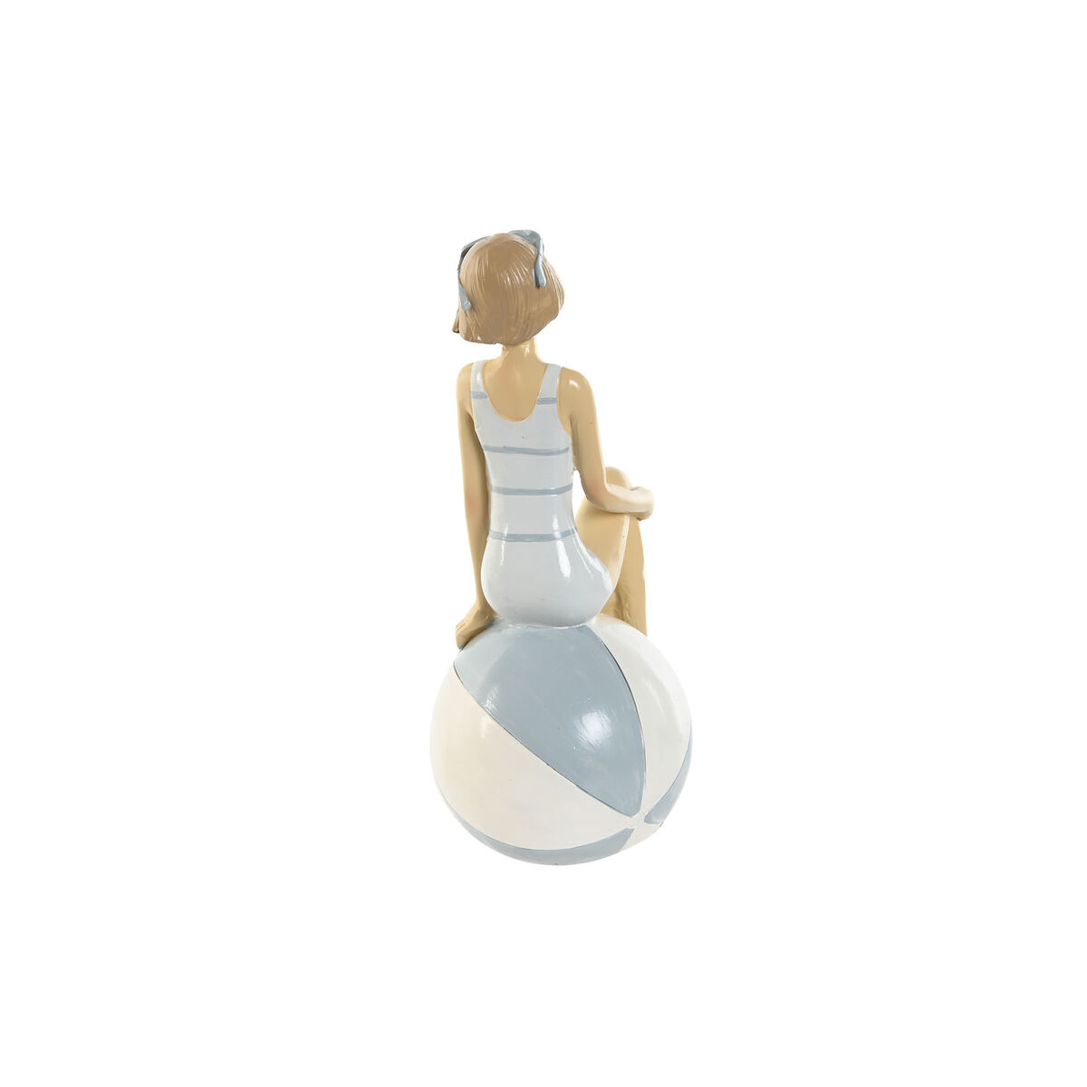 Prydnadsfigur Home ESPRIT Vit Himmelsblå Medelhavs 12 x 8 x 19 cm (2 antal) - 2