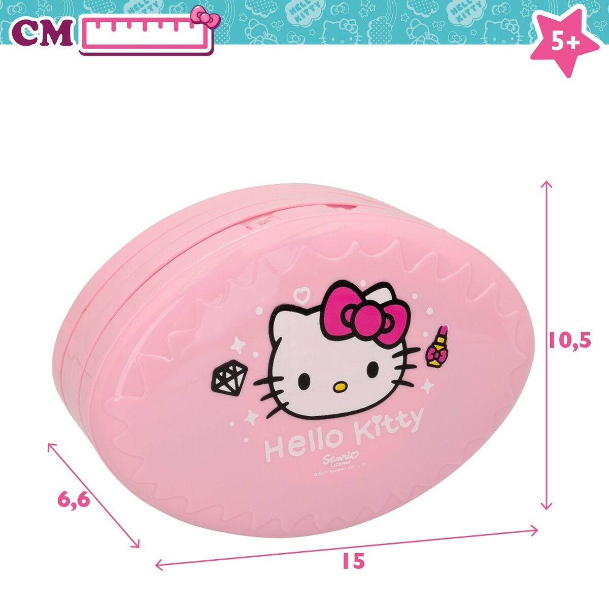 Sminkset för barn Hello Kitty 15,5 x 7 x 10,5 cm 6 antal - 6