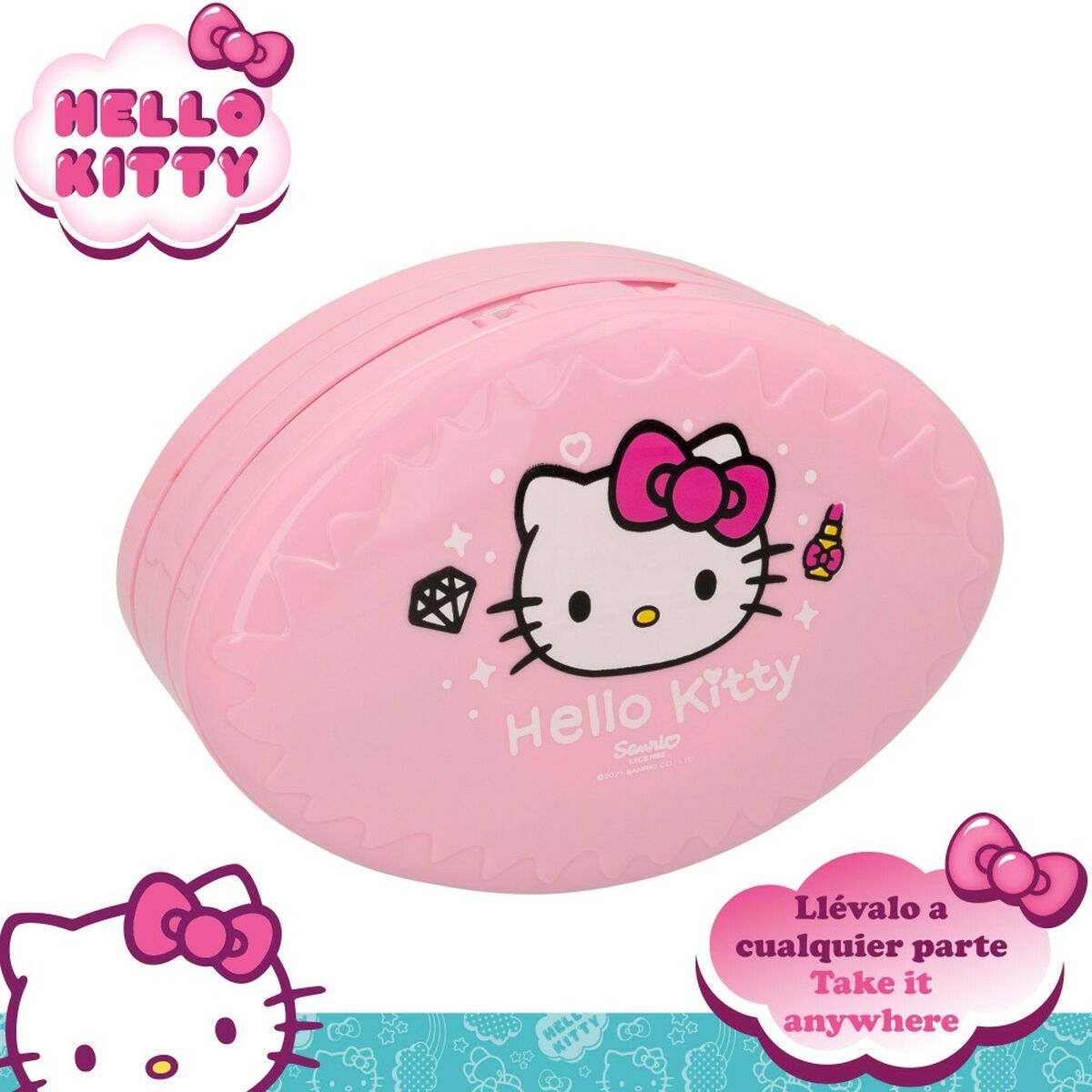 Sminkset för barn Hello Kitty 15,5 x 7 x 10,5 cm 6 antal - 2