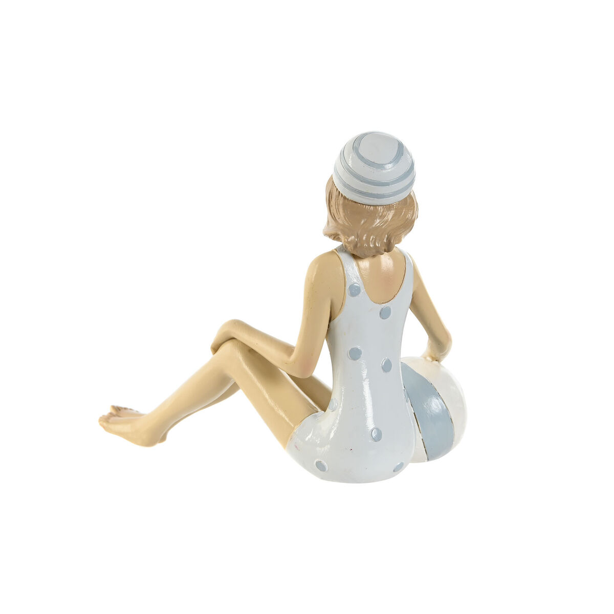 Prydnadsfigur Home ESPRIT Vit Himmelsblå Medelhavs 8 x 8 x 12,5 cm (2 antal) - 2