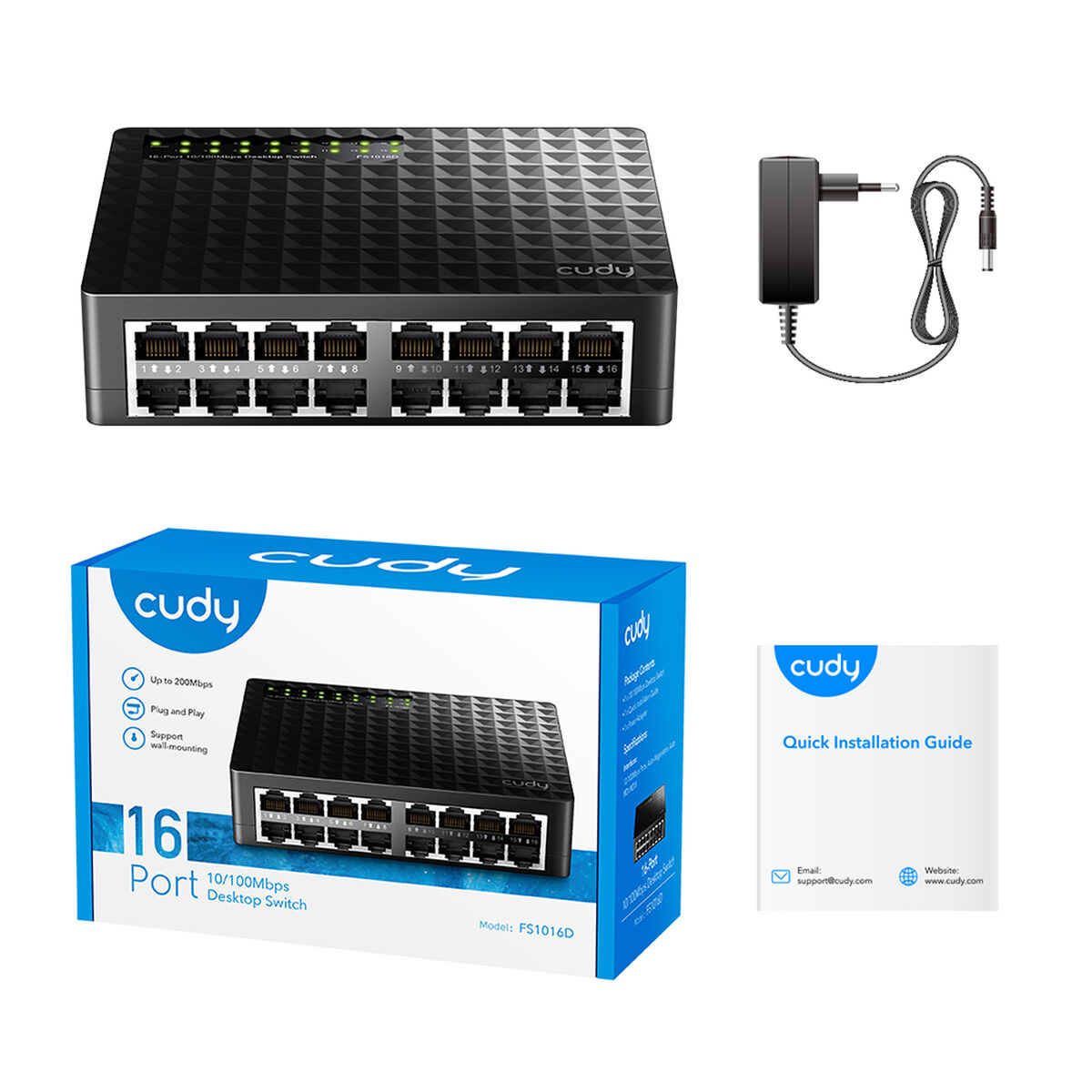 Switch Cudy FS1016D - 3