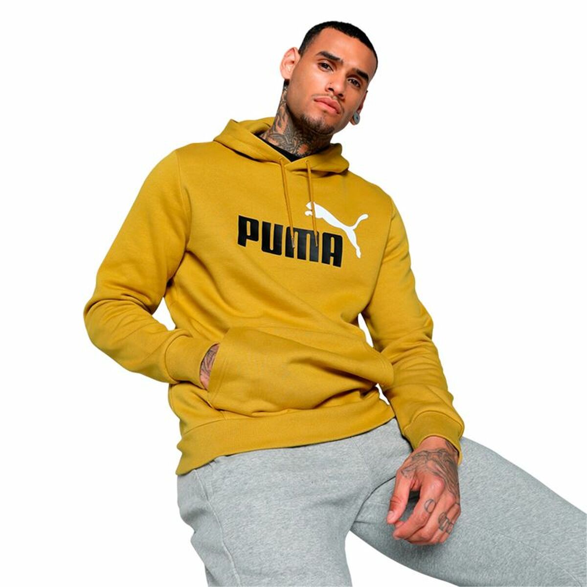 Tröja med huva Herr Puma Ess+ 2 Col Big Logo - 3