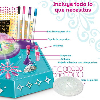 Manikyrset Cra-Z-Art Shimmer 'n Sparkle 36 x 11 x 27 cm 4 antal Barn