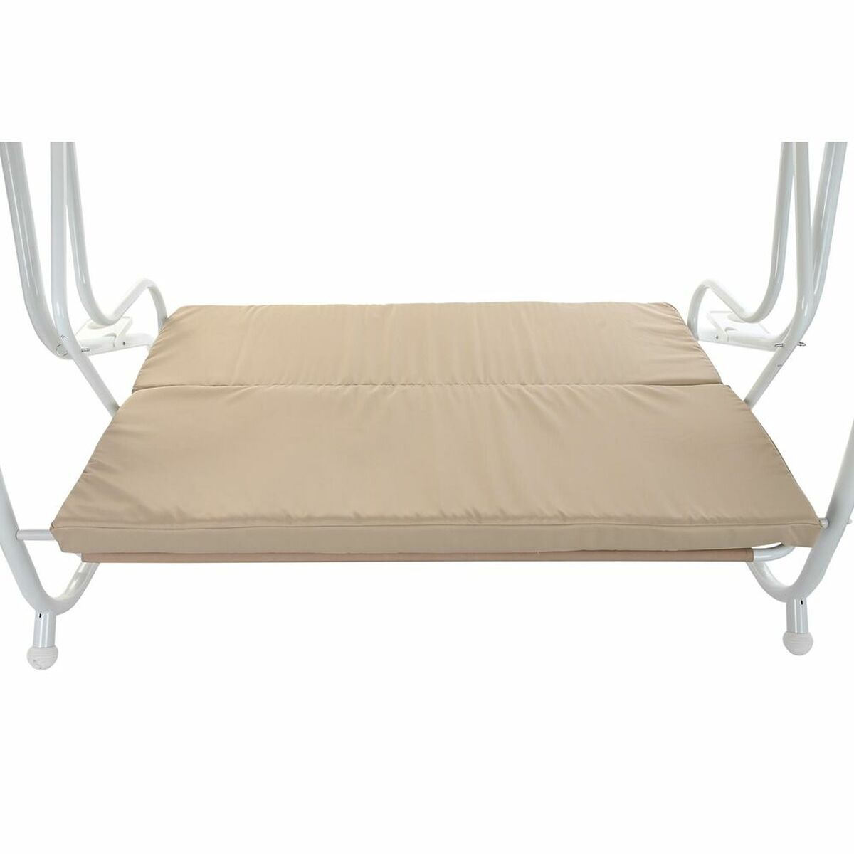 Bänk DKD Home Decor Beige Gunga Polyester Stål (210 x 120 x 164 cm) - 13
