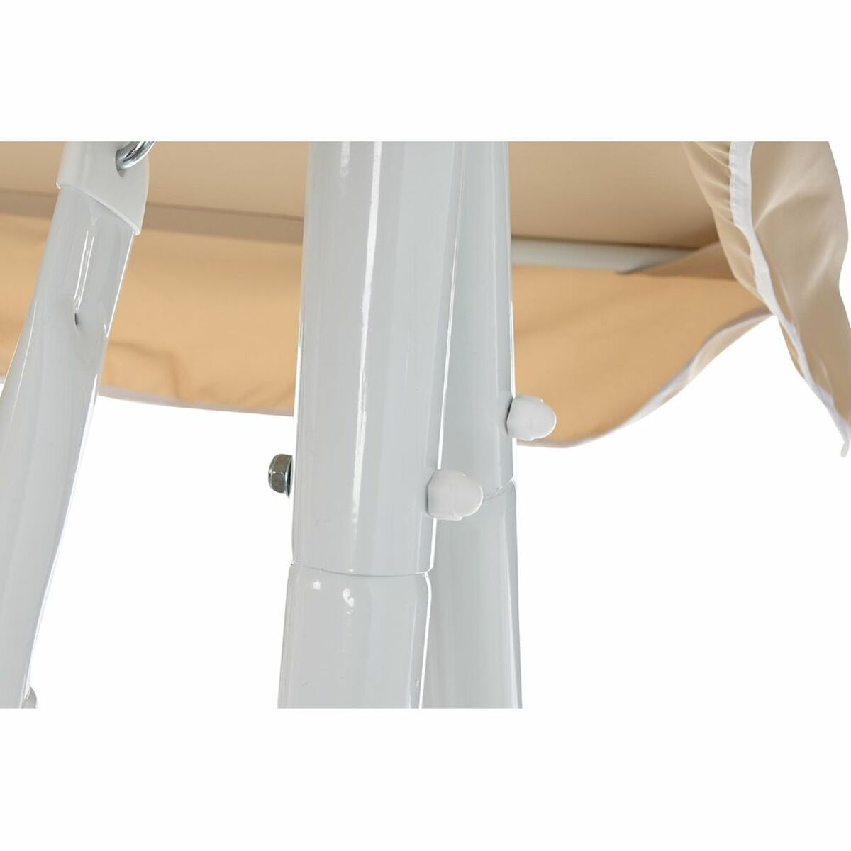 Bänk DKD Home Decor Beige Gunga Polyester Stål (210 x 120 x 164 cm) - 23