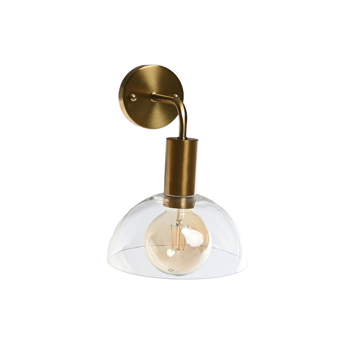 Vägglampa DKD Home Decor Gyllene Metall Glas 50 W Modern 220 V 20 x 25 x 28 cm - 2