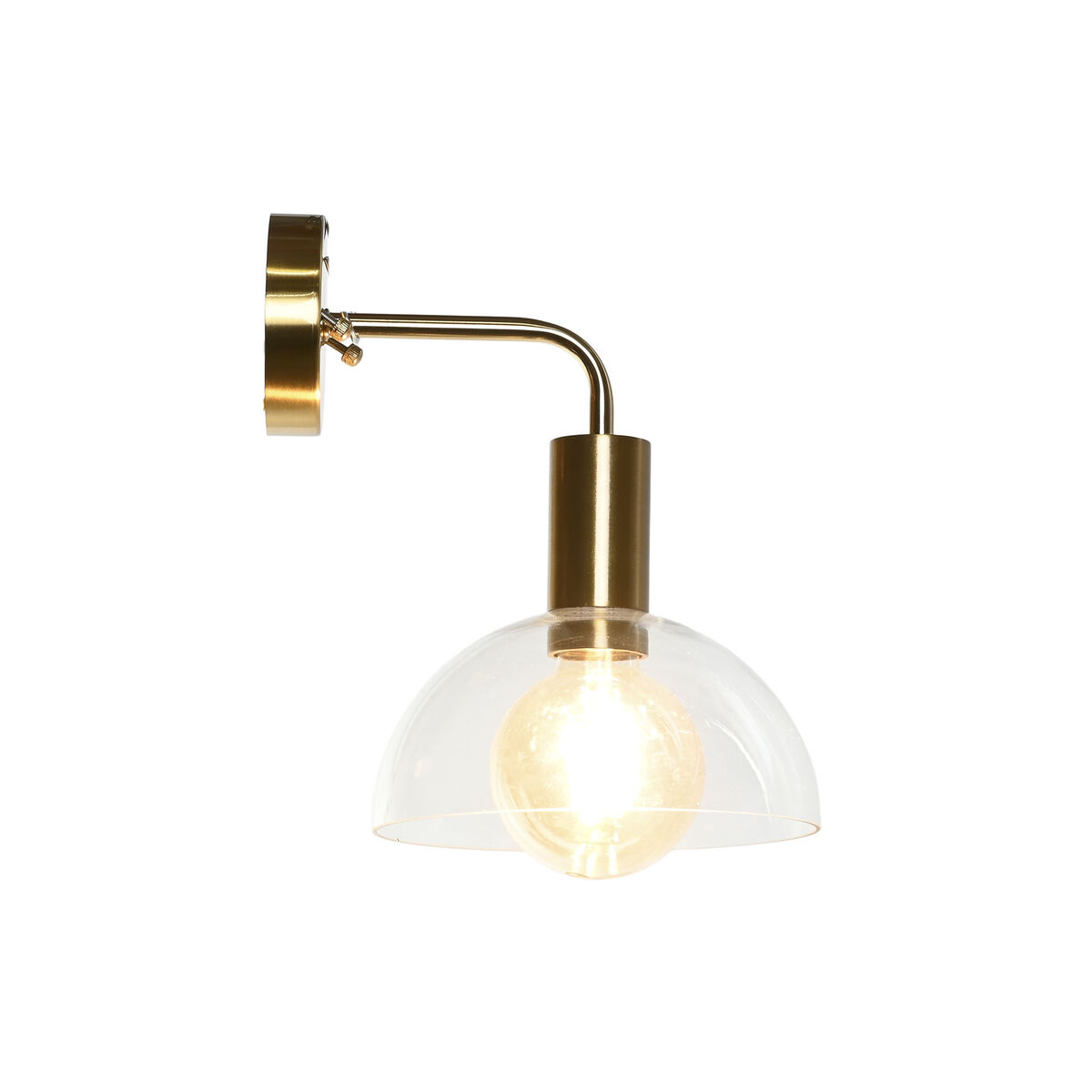 Vägglampa DKD Home Decor Gyllene Metall Glas 50 W Modern 220 V 20 x 25 x 28 cm - 6