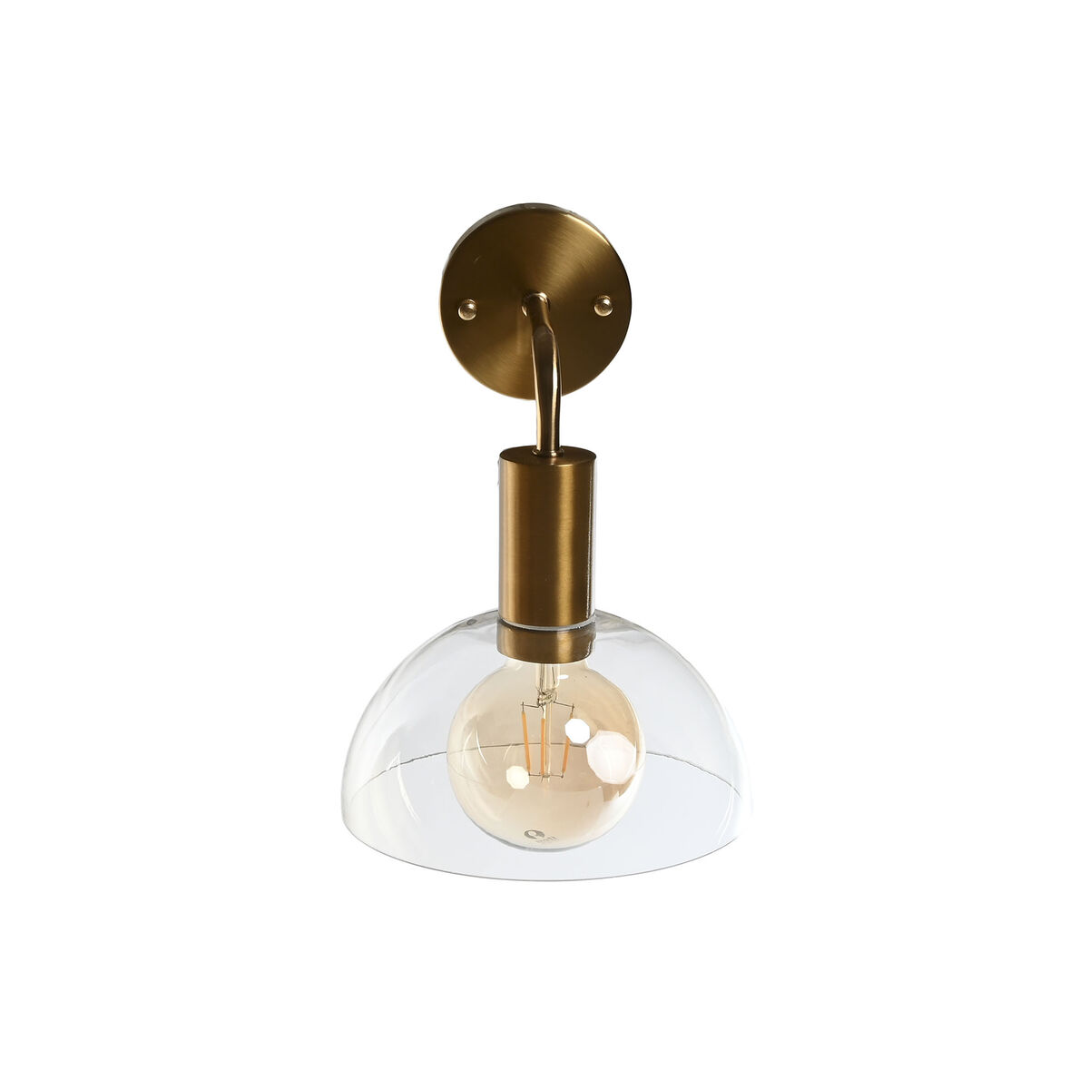 Vägglampa DKD Home Decor Gyllene Metall Glas 50 W Modern 220 V 20 x 25 x 28 cm - 3