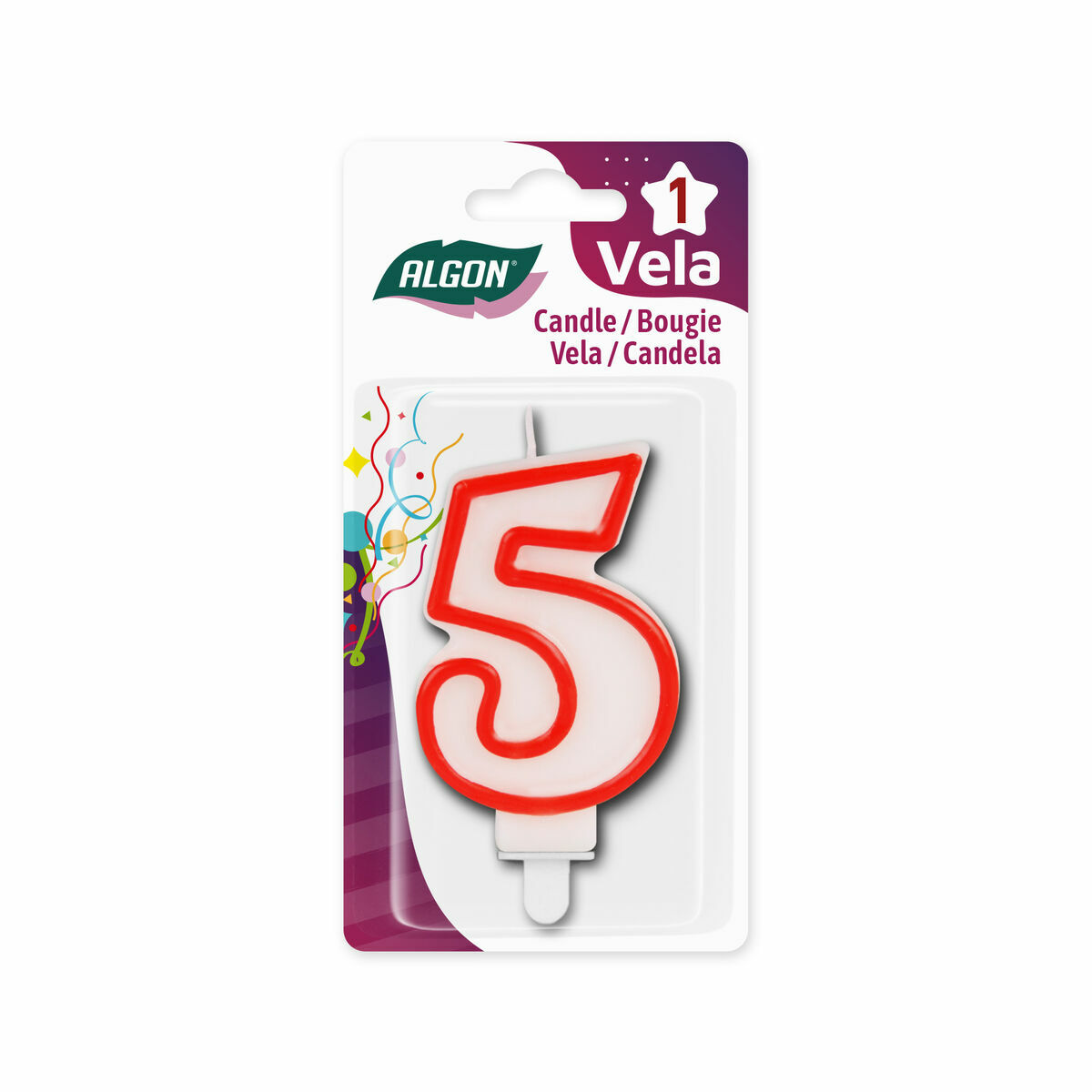 Set med levande ljus Algon Röd (36 antal) - 7