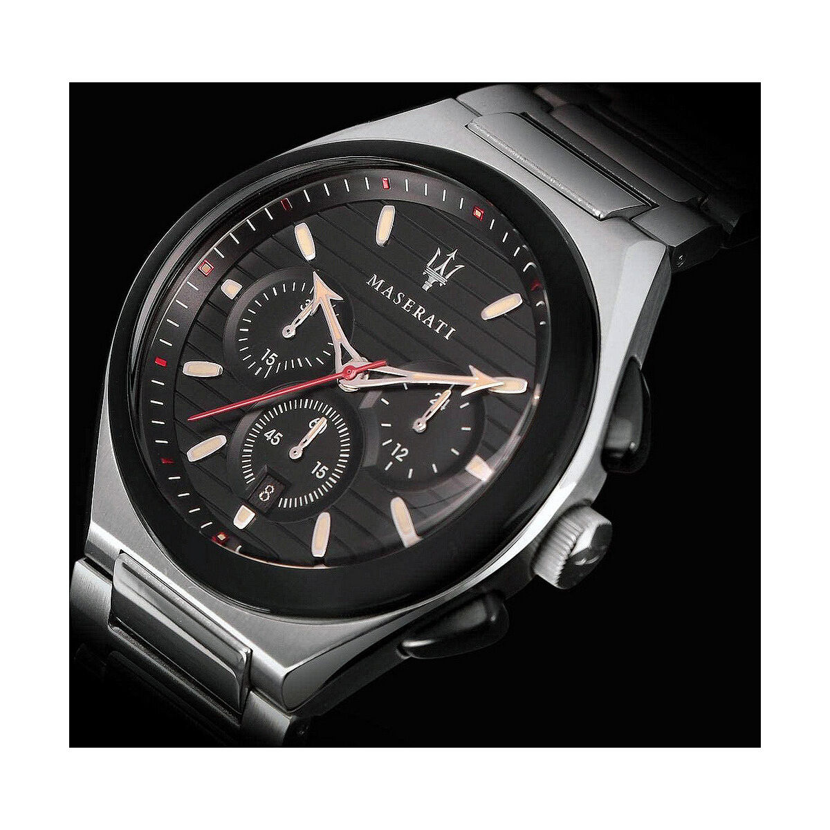 Herrklocka Maserati TRICONIC Svart (Ø 43 mm) - 6