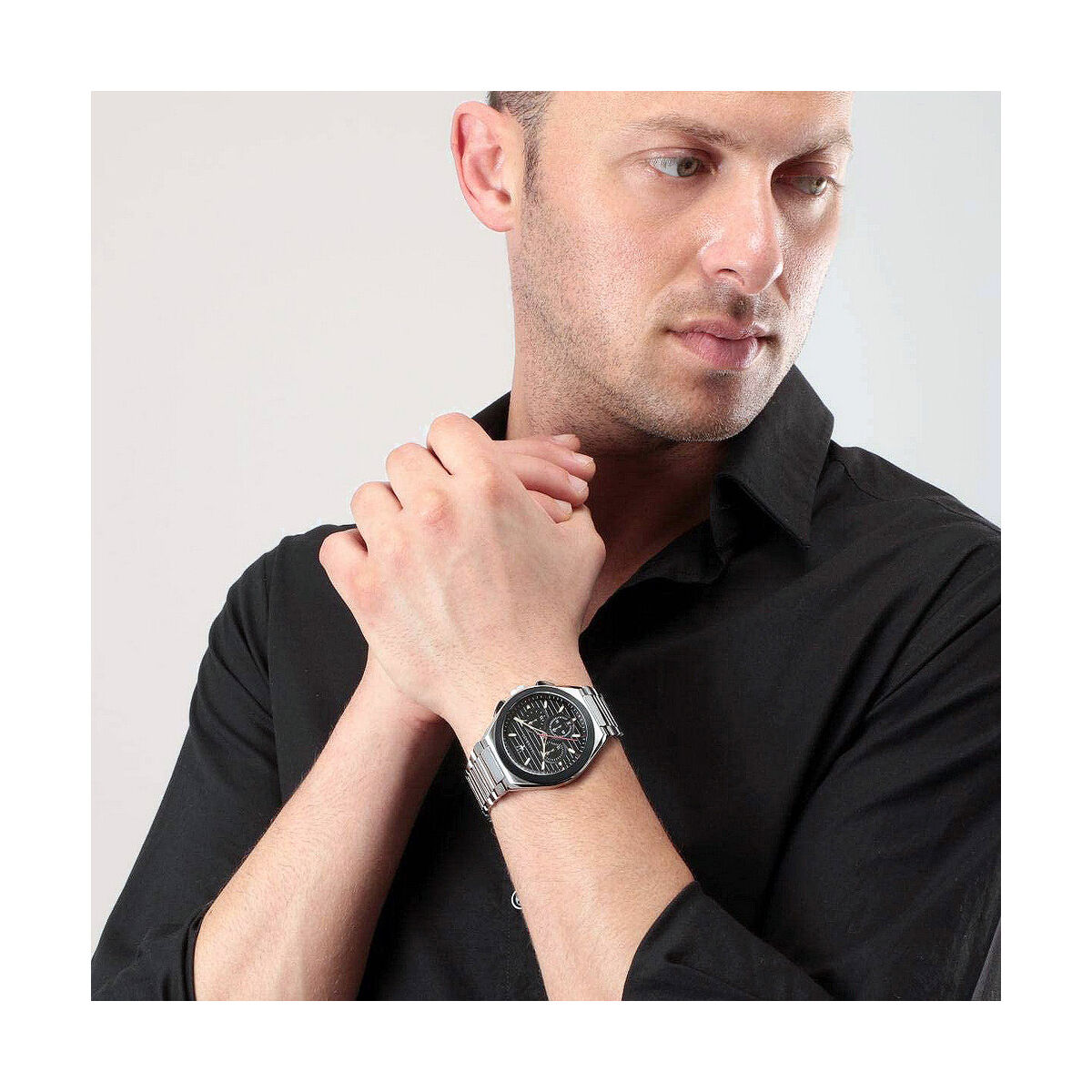 Herrklocka Maserati TRICONIC Svart (Ø 43 mm) - 4