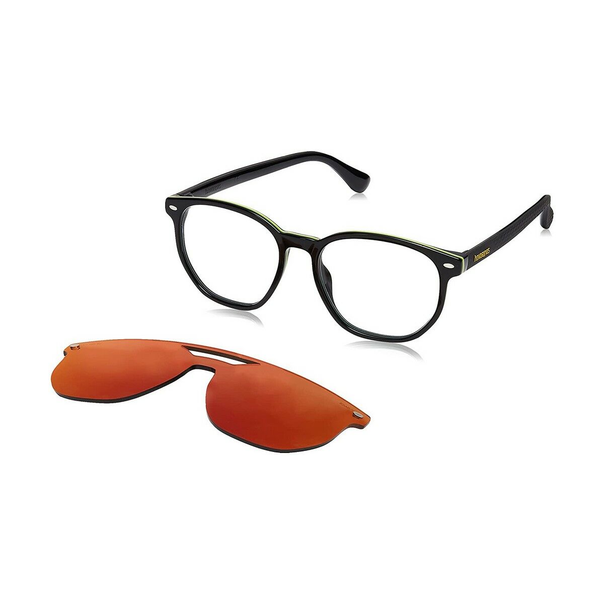 Glasögonbågar Havaianas Svart Röd Ø 51 mm - 4