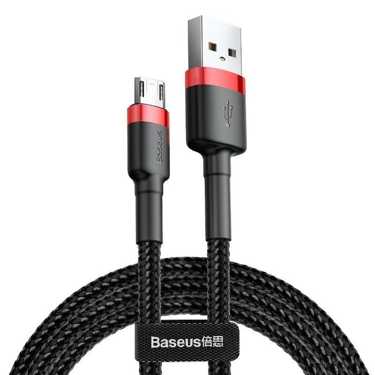 USB-kabel till mikro-USB Baseus Cafule Svart Röd 2 m - 3