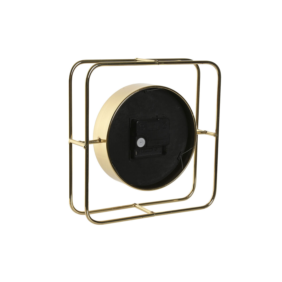 Asztali óra Home ESPRIT Gyllene Metall Glas 21,8 x 6 x 21,8 cm - 4
