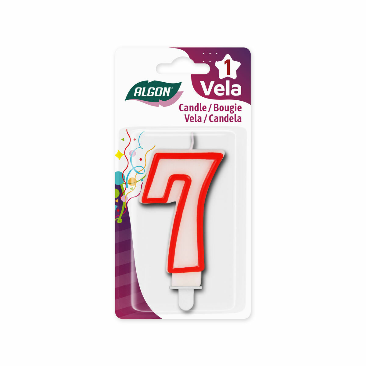 Set med levande ljus Algon Röd (36 antal) - 7