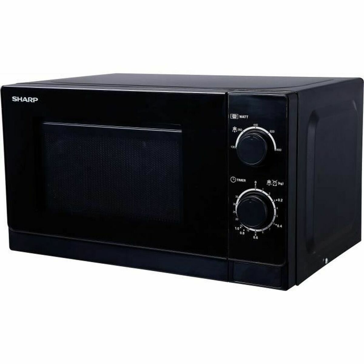 Mikrovågsugnen Sharp R200BKW Svart 800 W 20 L
