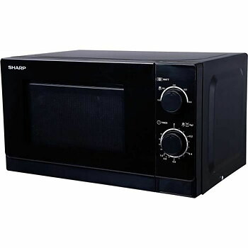 Mikrovågsugnen Sharp R200BKW Svart 800 W 20 L