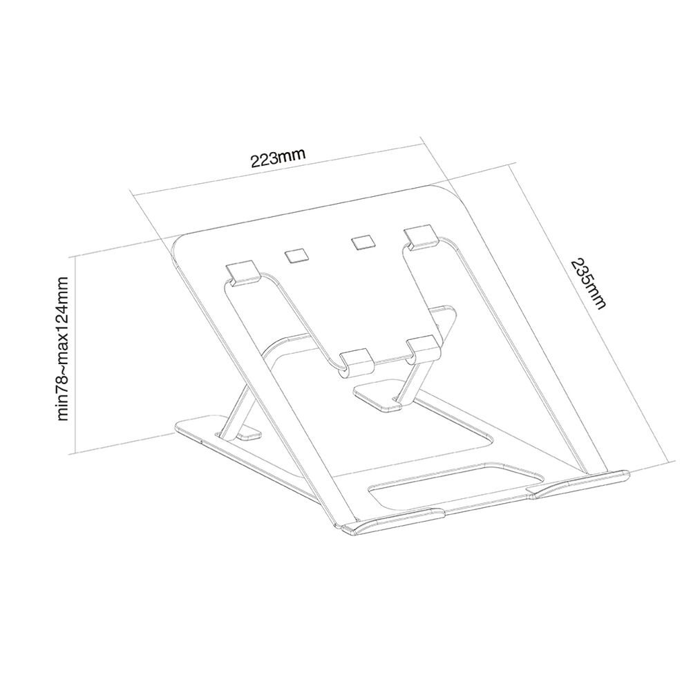 Laptopstöd Neomounts NSLS085BLACK - 3