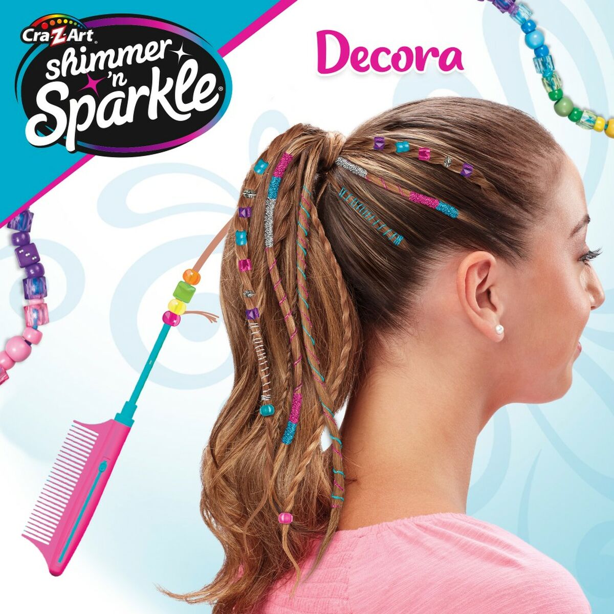 Hairstyle Game Cra-Z-Art Shimmer 'n Sparkle 10 x 20,5 x 6 cm 4 antal - 3