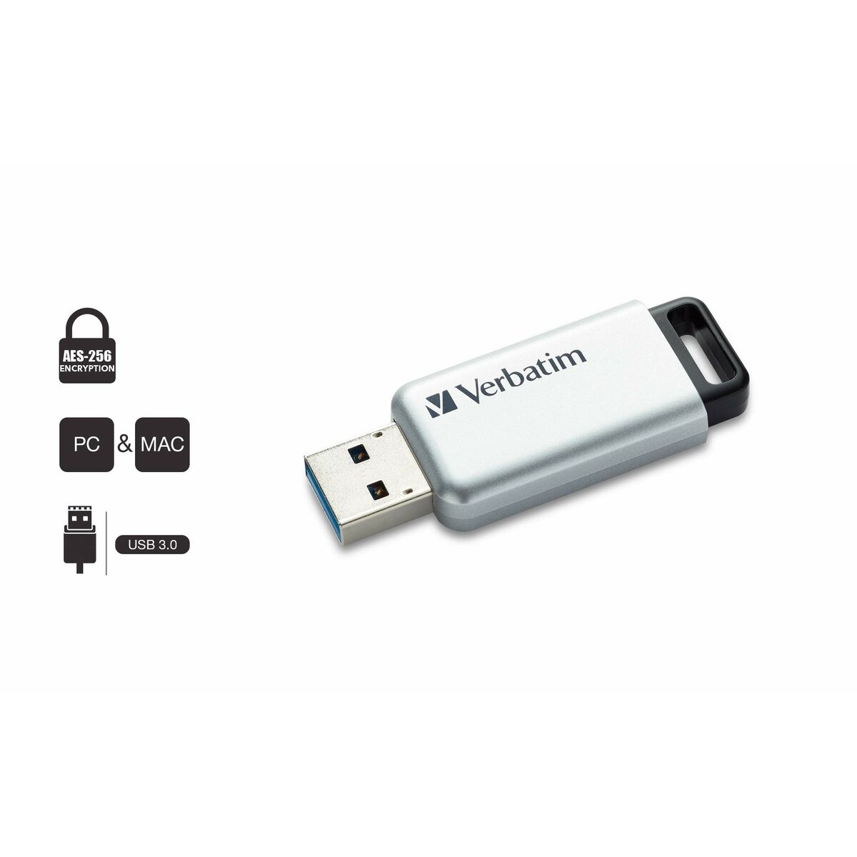 USB-minne Verbatim 98665 Grå 32 GB - 3