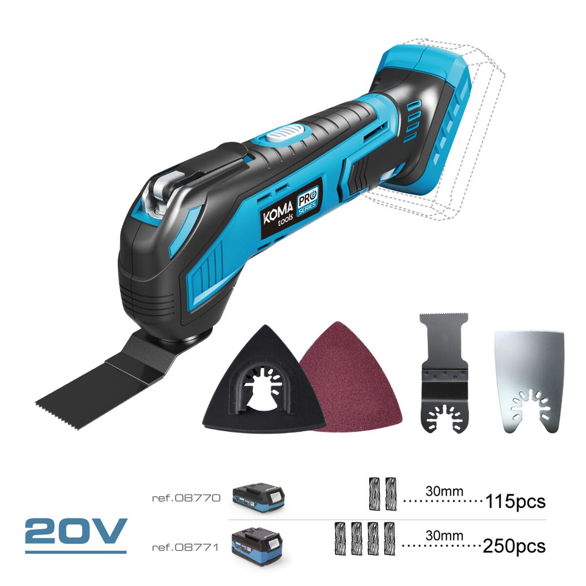 Multiverktyg Koma Tools Pro Series - 3