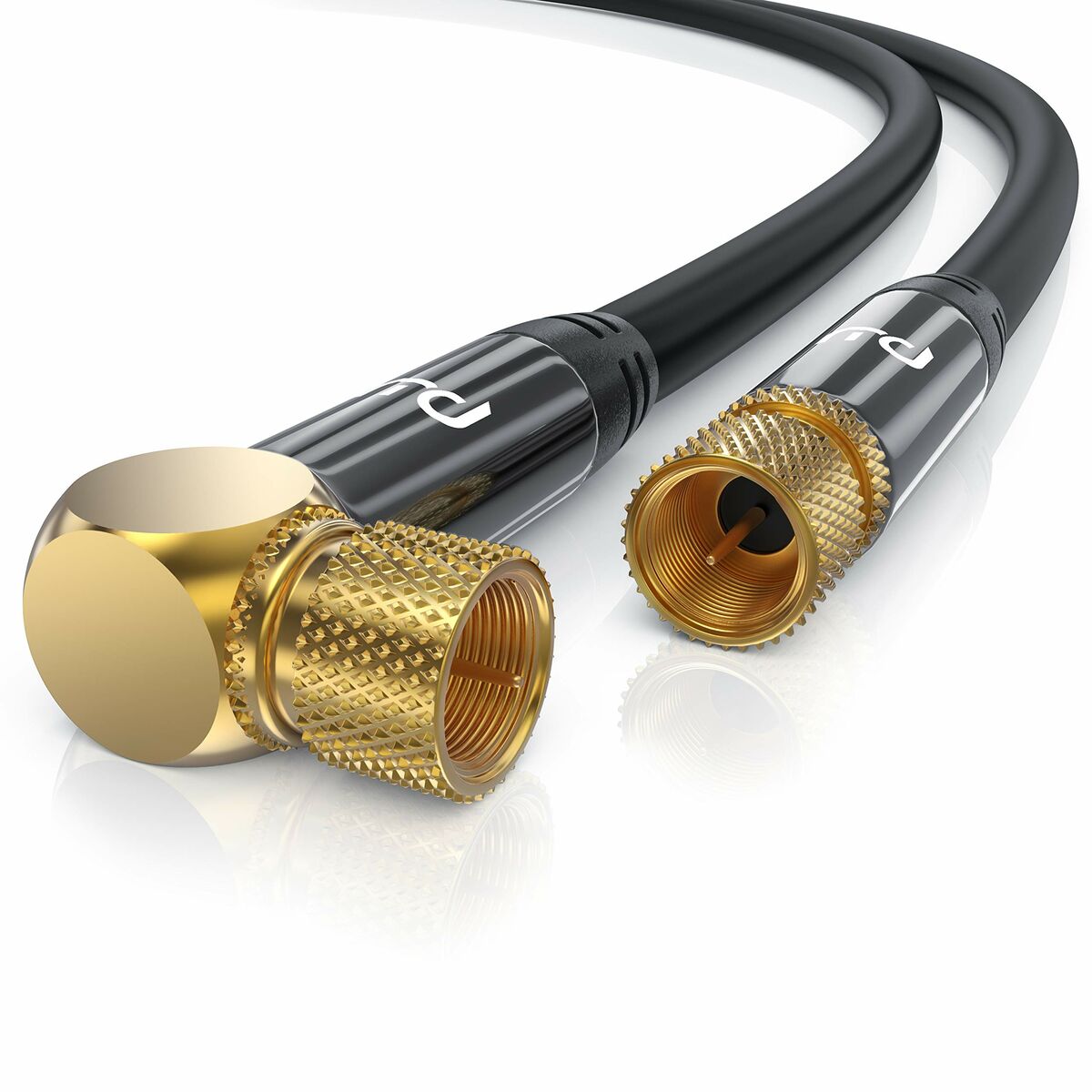 Koaxial TV-antenn Svart (Renoverade A+)