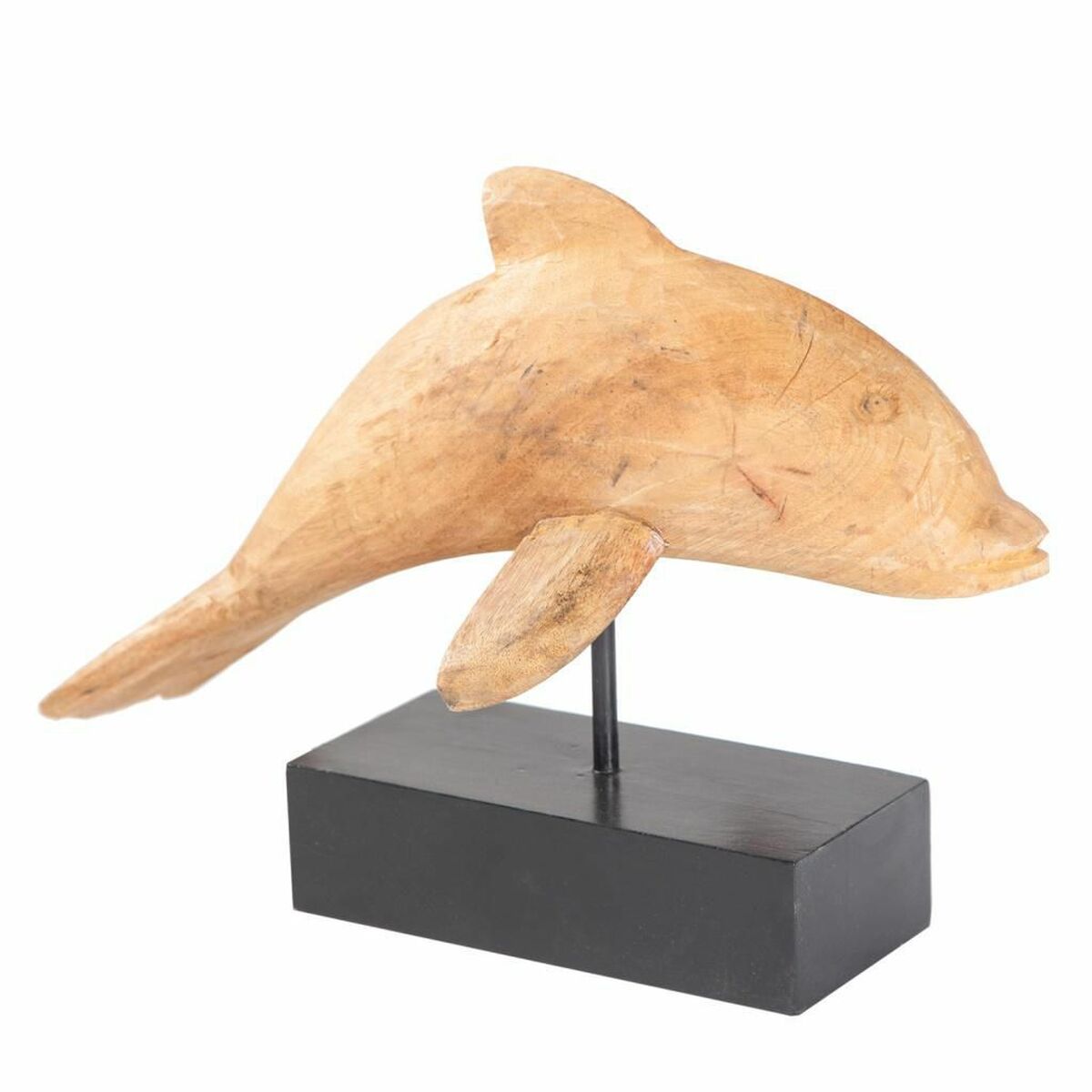 Prydnadsfigur Alexandra House Living Naturell Delfin 17 x 27 x 35 cm