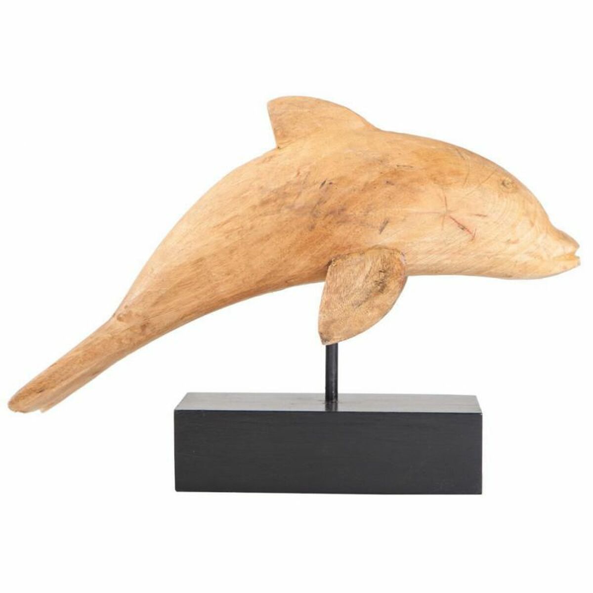 Prydnadsfigur Alexandra House Living Naturell Delfin 17 x 27 x 35 cm - 3