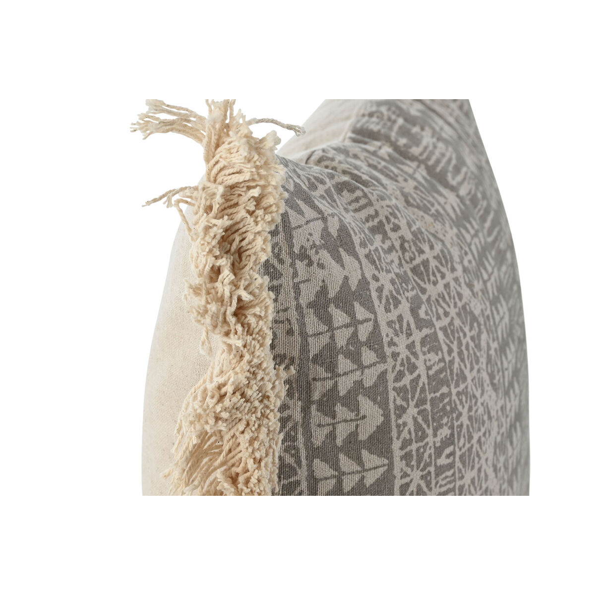 Kudde Home ESPRIT Grå Naturell Boho 45 x 8 x 45 cm - 2