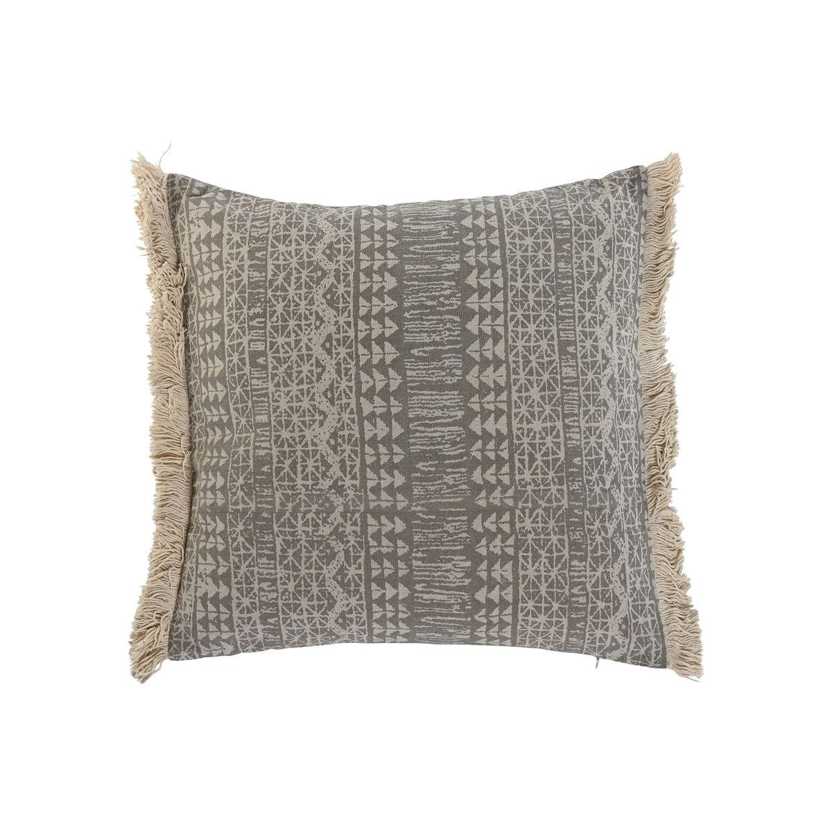 Kudde Home ESPRIT Grå Naturell Boho 45 x 8 x 45 cm
