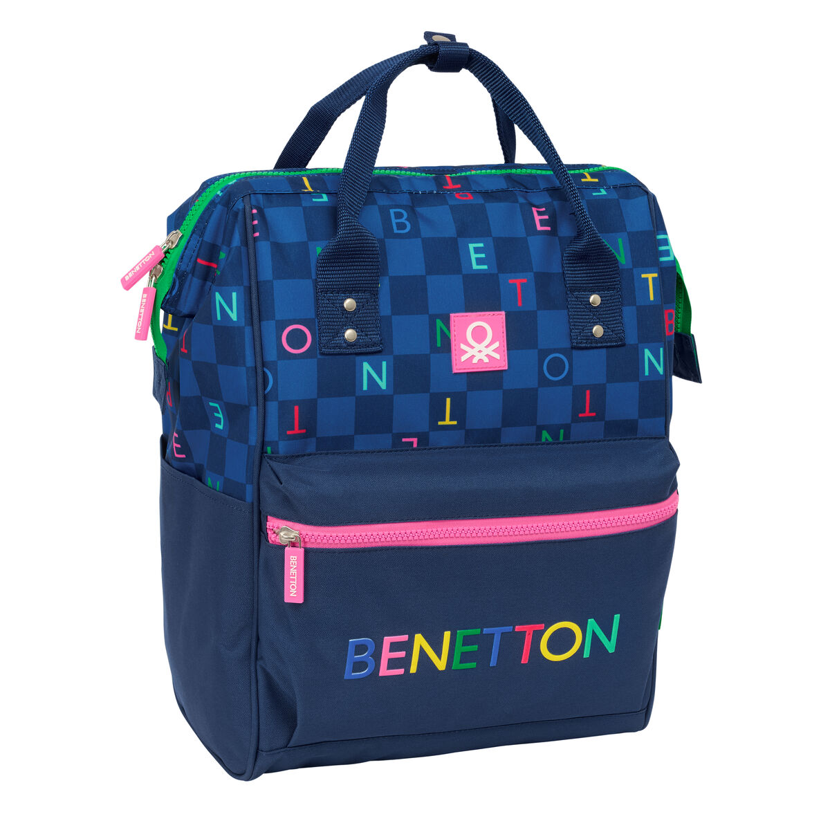 Skolryggsäck Benetton benetton Marinblå 27 x 40 x 19 cm