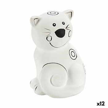 Måla din egen sparbössa Pincello Keramik Katt 9 x 11,8 x 8,5 cm (12 antal)