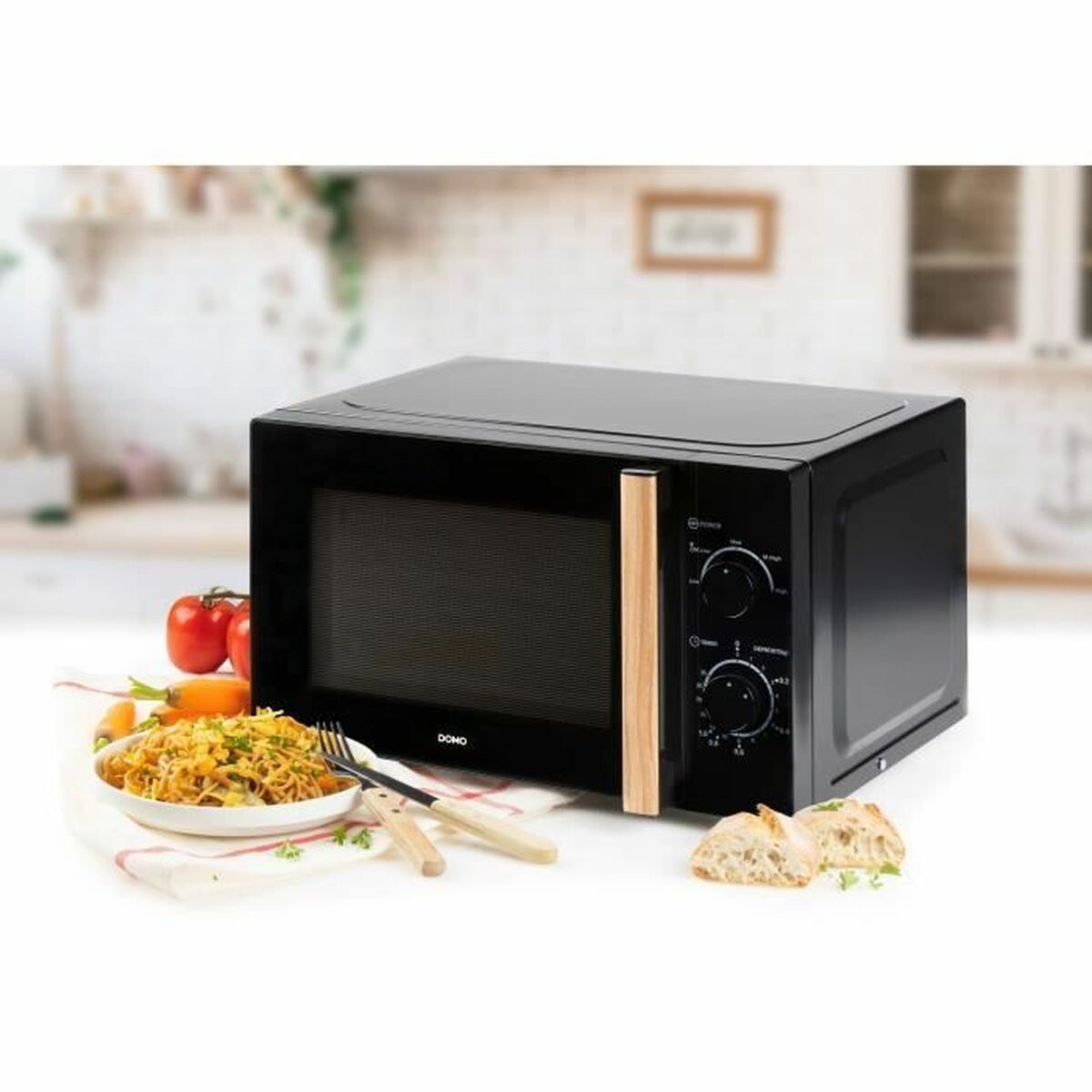 Mikrovågsugnen DOMO Svart 700 W 20 L - 6