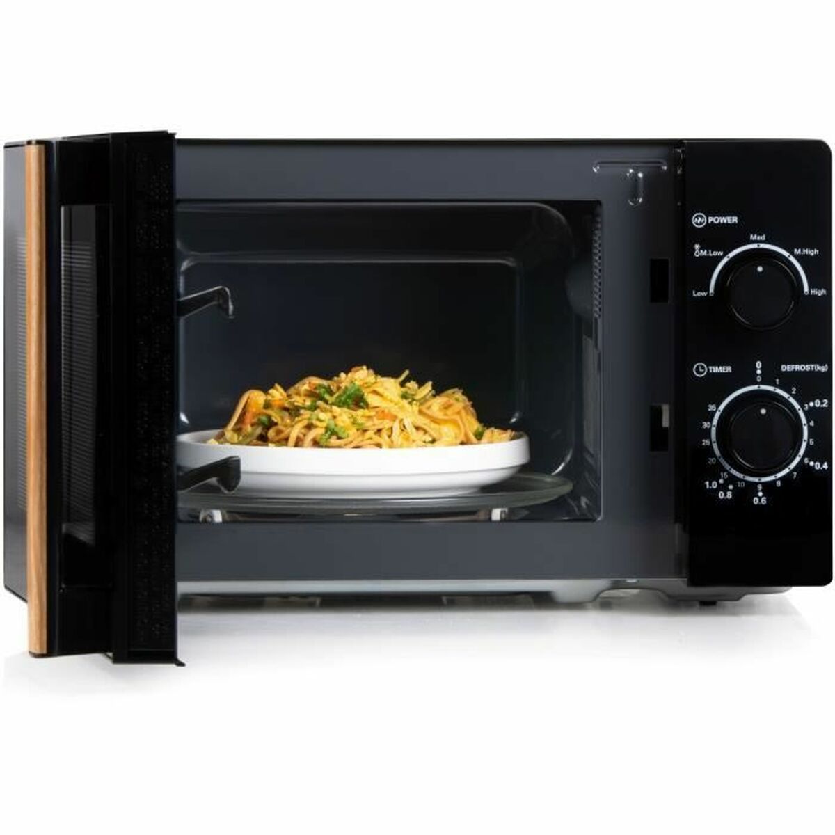 Mikrovågsugnen DOMO Svart 700 W 20 L - 5