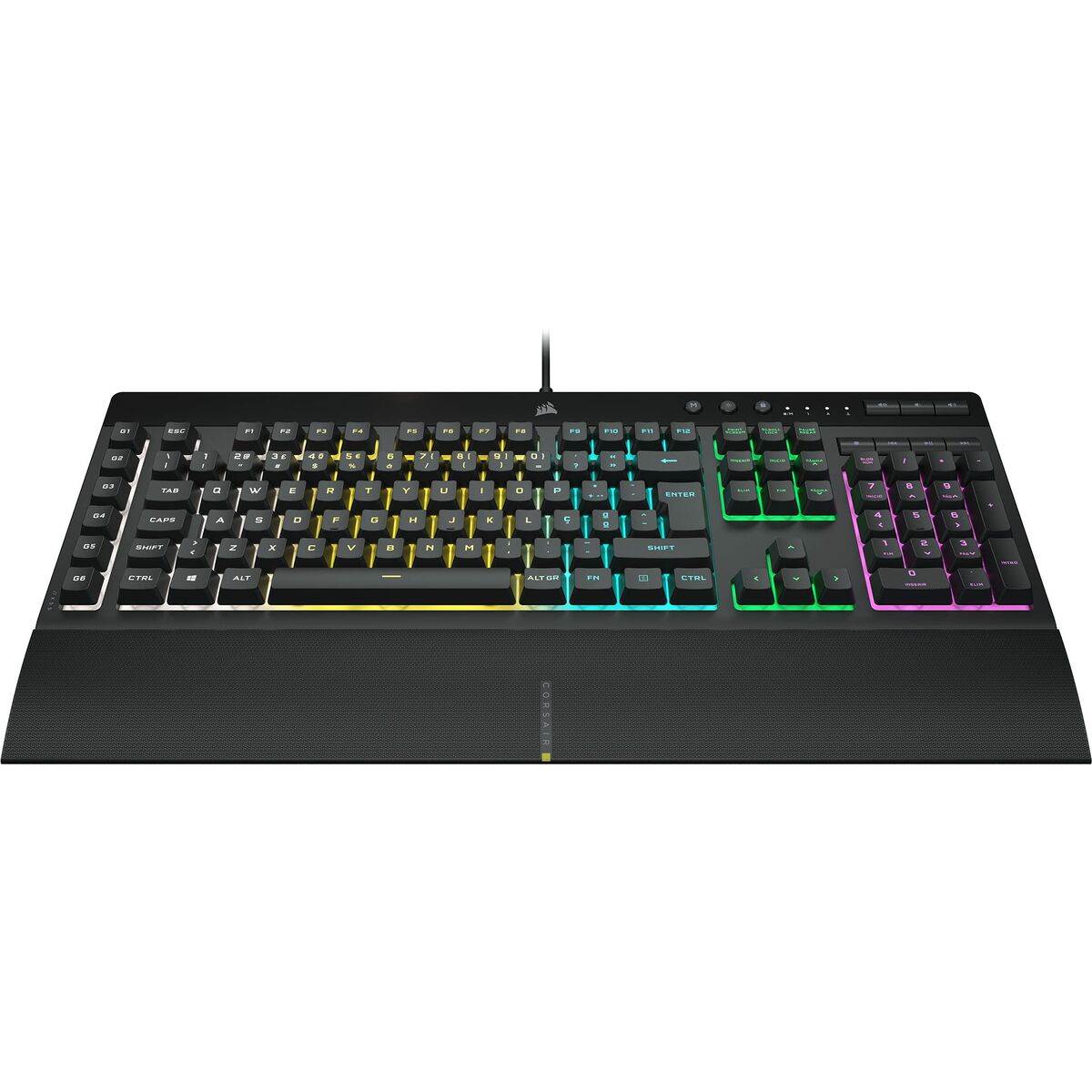 Tangentbord Corsair K55 RGB Pro Svart Qwerty Spanska QWERTY - 3